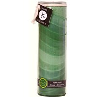 Feng Shui Tall Jar Candle with Pure Essential Oils, Wood Creativity (Green), 16 oz, Aloha Bay