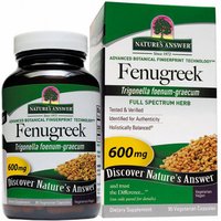 Fenugreek Seed, 90 Vegetarian Capsules, Natures Answer