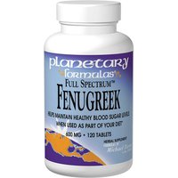 Fenugreek (Fenugreek Seed) 600mg Full Spectrum 60 tabs, Planetary Herbals