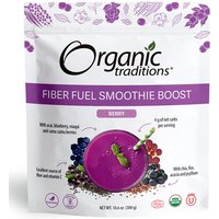 Fiber Fuel Smoothie Boost, Berry, 10.6 oz (300 g), Organic Traditions