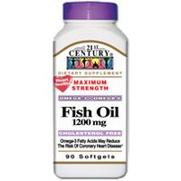 Fish Oil 1200 mg 90 Softgels, 21st Century Health Care