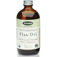 Flax Oil, Certified Organic, 8.5 oz, Flora Health