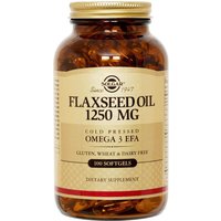 Flaxseed Oil 1250 mg, 100 Softgels, Solgar