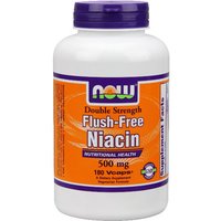 Flush Free Niacin 500 mg, 180 Vcaps, NOW Foods