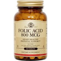 Folic Acid 800 mcg, 250 Tablets, Solgar