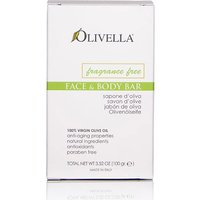 Fragrance Free Face & Body Olive Oil Bar Soap, 3.52 oz (100 g), Olivella