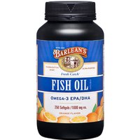 Fresh Catch Fish Oil, Orange Flavor, 250 Softgels, Barleans Organic Oils