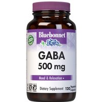 Gaba 500 mg, Value Size, 120 Vegetable Capsules, Bluebonnet Nutrition