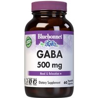 Gaba 500 mg, 60 Vegetable Capsules, Bluebonnet Nutrition