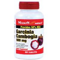 Garcinia Cambogia 500 mg, 60 Tablets, Mason Natural