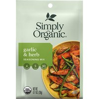 Garlic & Herb Vegetable Seasoning Mix, 0.71 oz, Simply Organic