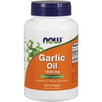 Garlic Oil Concentrate 1500mg 250 Gels, NOW Foods