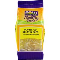 Empty Capsules Gelatin - Double 00, 250 Capsules, NOW Foods