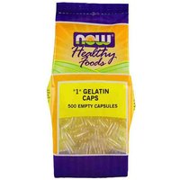 Gelatin Caps #1 - Empty Capsules, 500 gel caps, NOW Foods