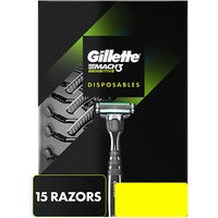 Gillette Mach3 Sensitive Disposable Razor, 15 Razors