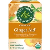 Organic Ginger Aid Tea, 16 Tea Bags, Traditional Medicinals Teas