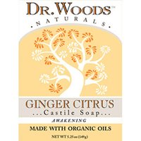 Ginger Citrus Castile Soap Bar, 5.25 oz, Dr. Woods