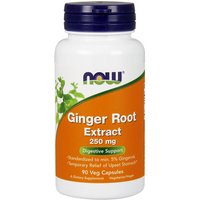 Ginger Root Extract 250 mg, 90 Vegetarian Capsules, NOW Foods