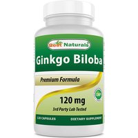 Ginkgo Biloba 120 mg, 120 Capsules, Best Naturals