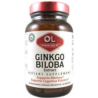 Ginkgo Biloba Extract 60 mg, 60 Veggie Capsules, Olympian Labs