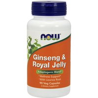 Ginseng & Royal Jelly 90 Caps, NOW Foods