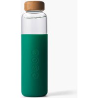 Glass Water Bottle V2, Emerald, 17 oz, Soma