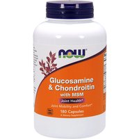 Glucosamine & Chondroitin with MSM, Value Size, 180 Capsules, NOW Foods