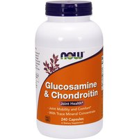Glucosamine & Chondroitin with Trace Minerals, Value Size, 240 Capsules, NOW Foods