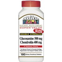 Glucosamine & Chondroitin Double Strength 180 Tablets, 21st Century Health Care