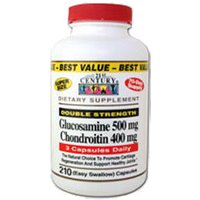 Glucosamine & Chondroitin Double Strength 210 Capsules, 21st Century Health Care