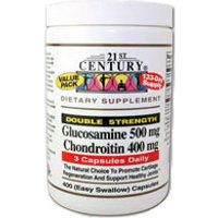 Glucosamine & Chondroitin Double Strength 400 Capsules, 21st Century Health Care