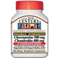 Glucosamine & Chondroitin Double Strength 60 Capsules, 21st Century Health Care