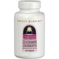 Glucosamine Chondroitin Extra Strength 600/750mg 120 tabs from Source Naturals