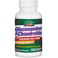 Glucosamine & Chondroitin Plus 120 Easy-Swallow Tablets, 21st Century Health Care