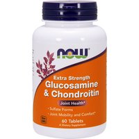 Glucosamine & Chondroitin Extra Strength, 60 Tablets, NOW Foods