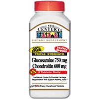 Glucosamine & Chondroitin Triple Strength 150 Tablets, 21st Century Health Care