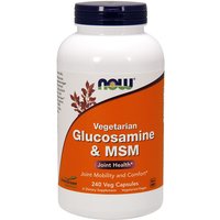 Glucosamine & MSM 500/500 Vegetarian, 240 Vcaps, NOW Foods