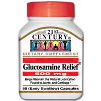 Glucosamine Relief 500 mg 60 Capsules, 21st Century Health Care