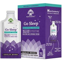 Go Sleep, Chocolate Brownie, 15 Pouches, NutriCelebrity