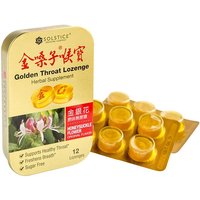 Golden Throat Lozenge, Sugar Free, Honeysuckle Flower Original Flavor, 12 Lozenges