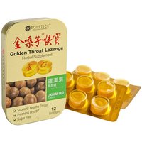 Golden Throat Lozenge, Sugar Free, Luo Han Guo Flavor, 12 Lozenges