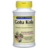 Gotu Kola Herb Extract Standardized, 60 Vegetarian Capsules, Natures Answer