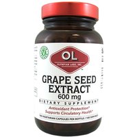 Grape Seed Extract 600 mg, 60 Vegetarian Capsules, Olympian Labs
