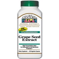Grape Seed Extract 200 Vegetarian Capsules, 21st Century Health Care