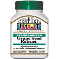 Grape Seed Extract 60 Vegetarian Capsules, 21st Century Health Care