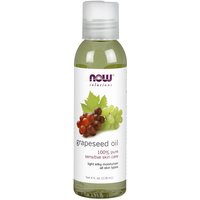 Grapeseed Oil, 100% Pure, 4 oz, NOW Foods