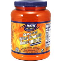 Grass-Fed Whey Protein Concentrate Powder - Natural Unflavored, 1.2 lb, NOW Foods