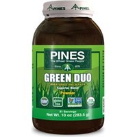 Green Duo Powder, Organic Wheatgrass & Alfalfa, 10 oz, Pines International