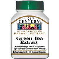 Green Tea Extract 60 Vegetarian Capsules, 21st Century Health Care