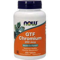 GTF Chromium 200 mcg Yeast Free 250 Tabs, NOW Foods